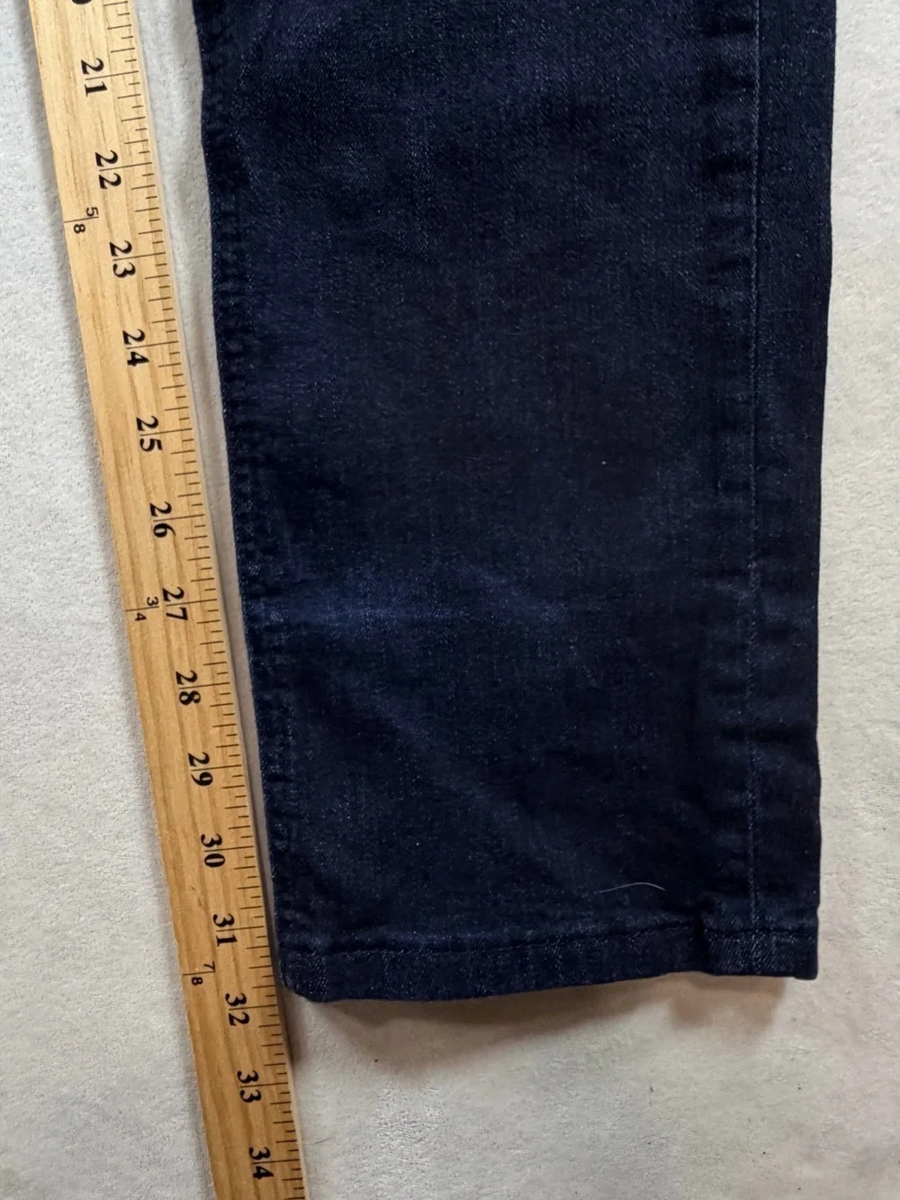 Barbell Apparel 32W 32L Dark Blue Straight Jeans Made in USA